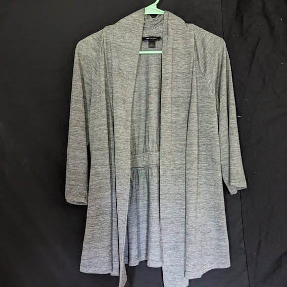 AB Studio Gray Draped Summer Cardigan, Size M - Picture 1 of 4